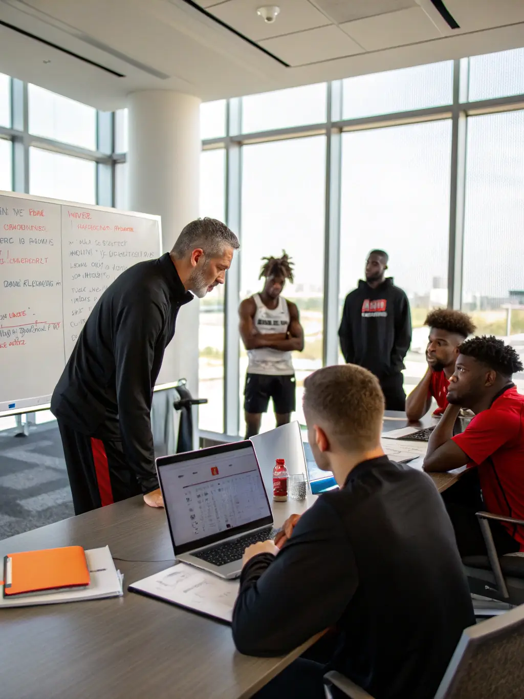 A workshop session led by GEAVED, training coaches and sports administrators on best practices in sports management and development.